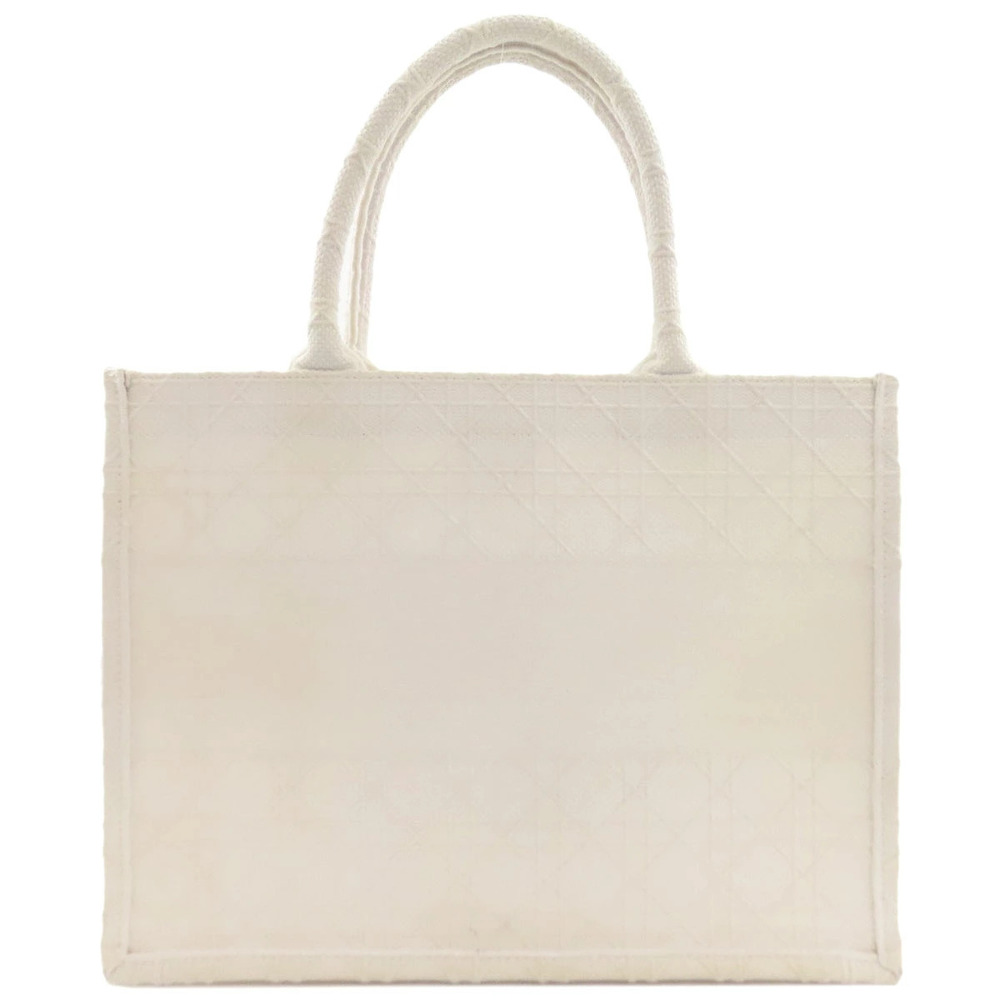 Dior Christian Tote  canvas Shoulder white Bag Book